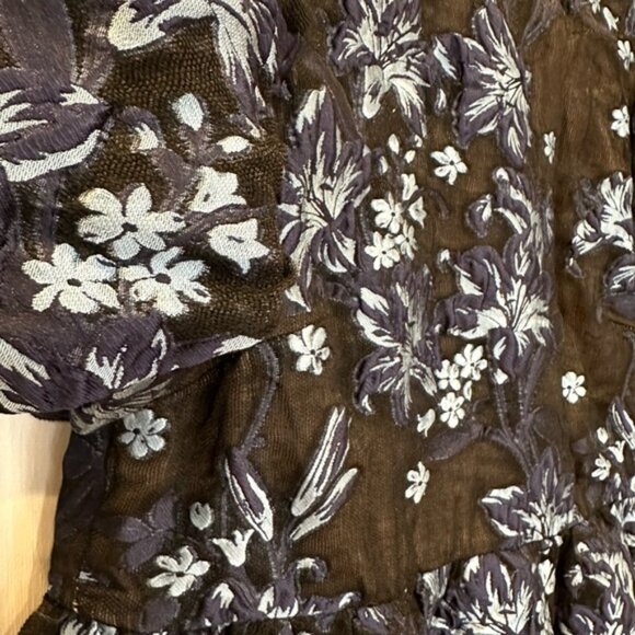 Elliatt Blue and Black Babydoll Mini Dress - Picture 3 of 11